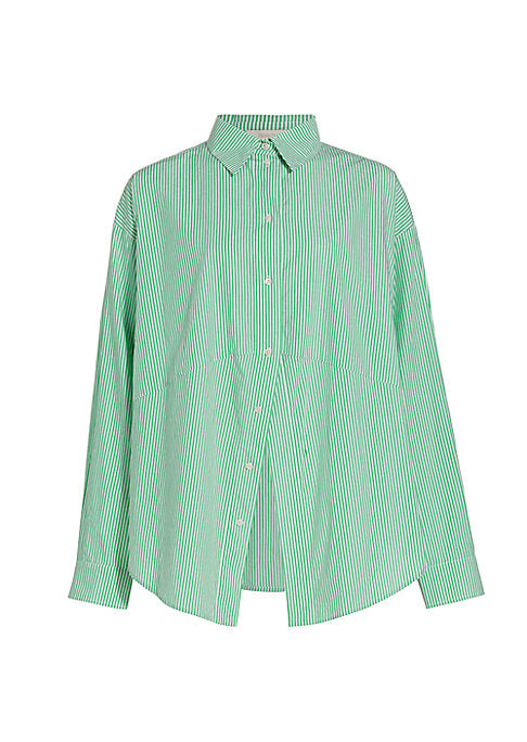 Open Striped Oversized Shirt