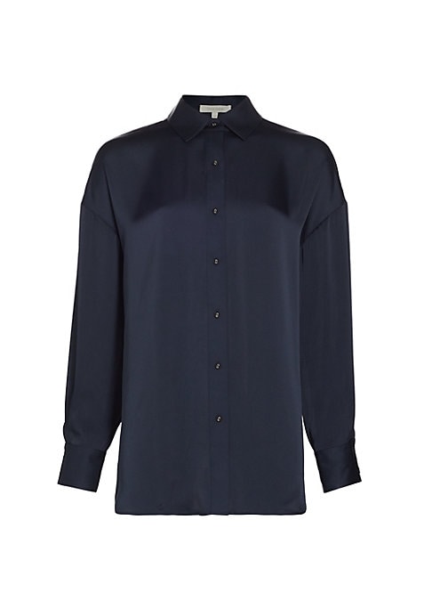 Silky Oversized Button-Up