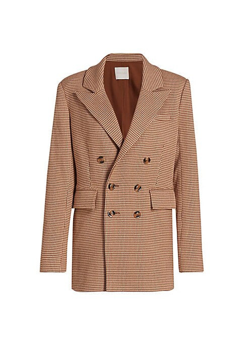 Houndstooth Chic Blazer