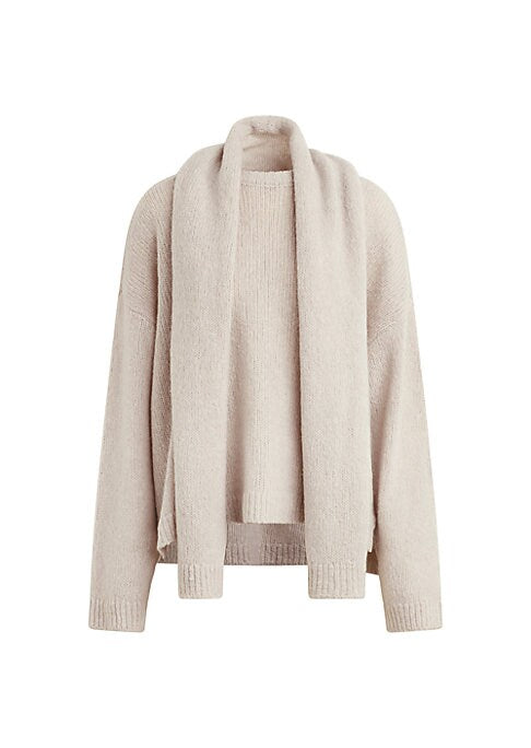 Cozy Cashmere Scarf Sweater