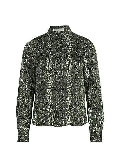 Vibrant Serpent Print Shirt