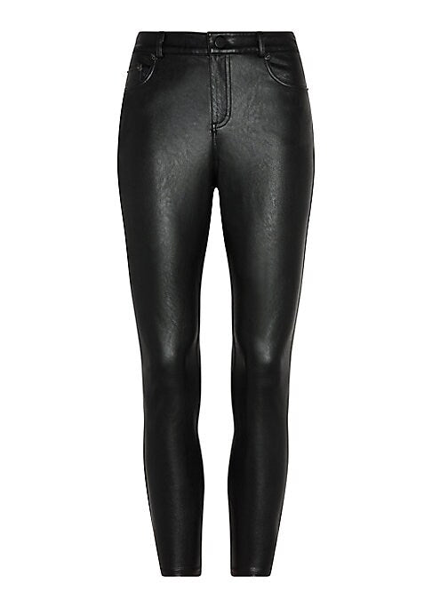 Chic Cropped Leather Leggings