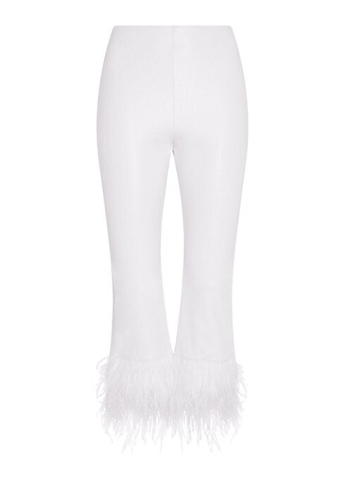 Chic Feathered Flare Leggings