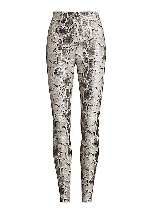 Croc-Embossed Leggings