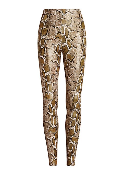 Croc-Embossed Luxe Leggings