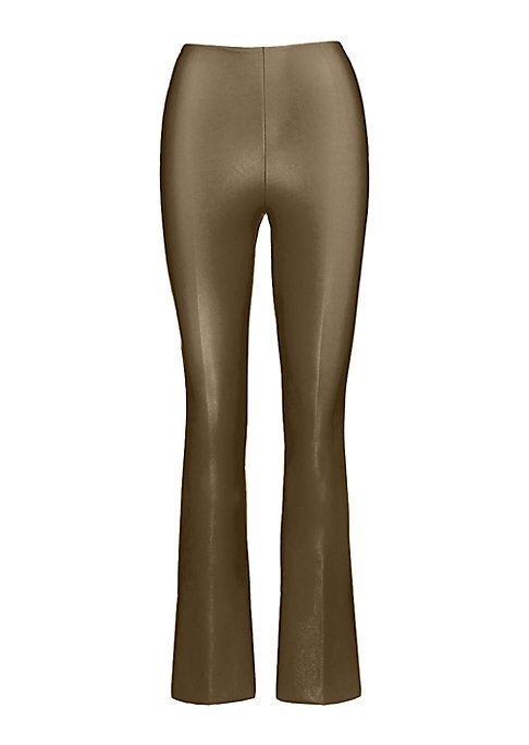 Faux Leather Flare Pants