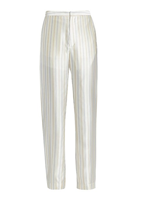 Silken Striped Trousers