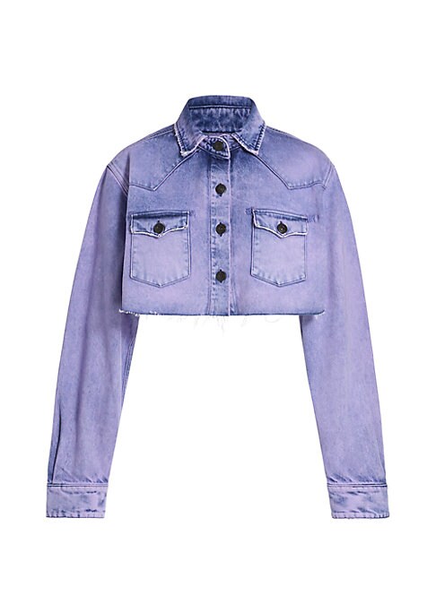 Acid Wash Cropped Jacket