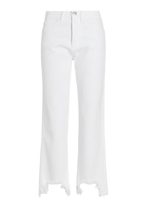 Asymmetric Ankle Jeans