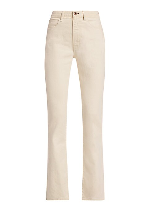 Flared High-Waist Denim