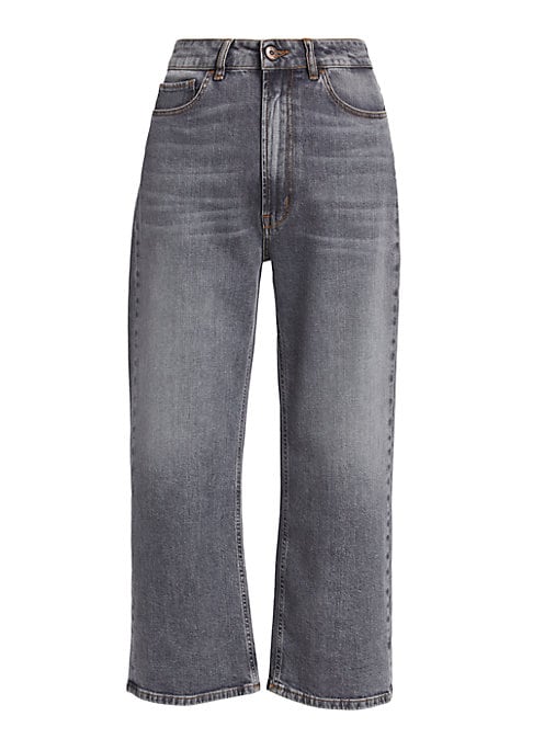 Chic Cropped Wide-Leg Jeans