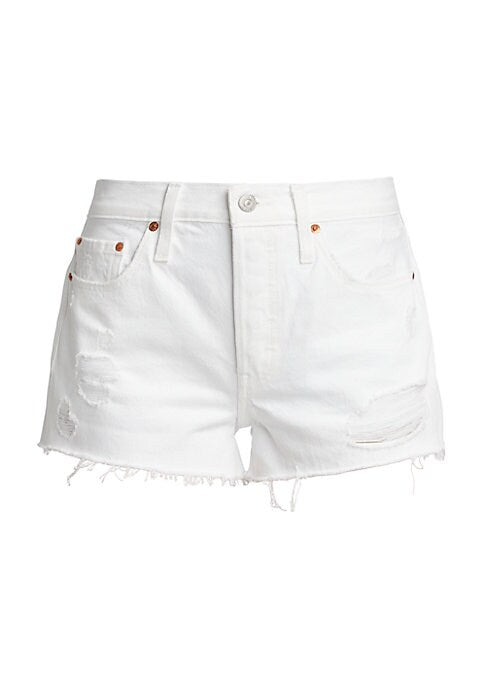 Distressed Denim Summer Shorts