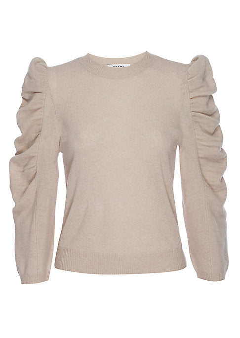 Shirred Luxe Sweater