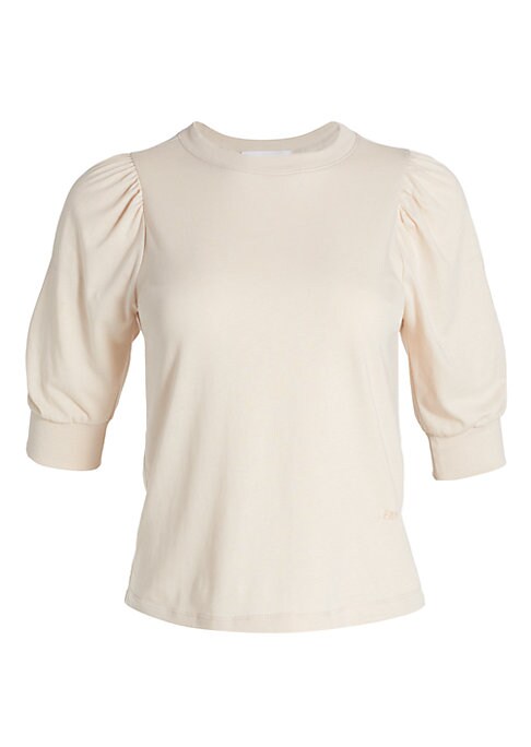 Puffed Sleeve Cotton Tee