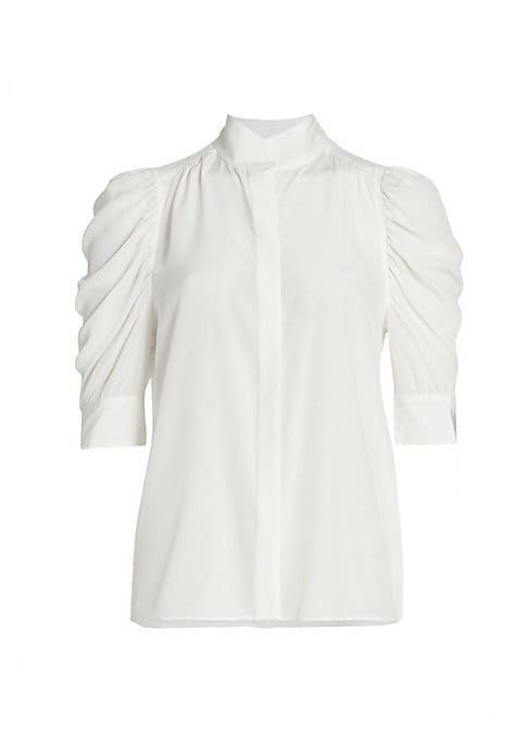 Puff Sleeve Satin Top