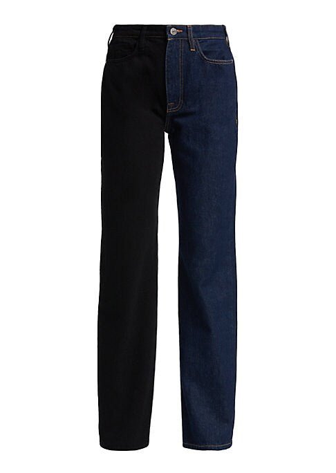 Two-Tone Classic Denim Jeans