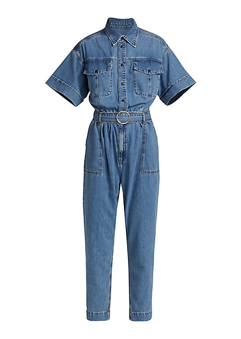 Utility Denim Chic Jumpsuit
