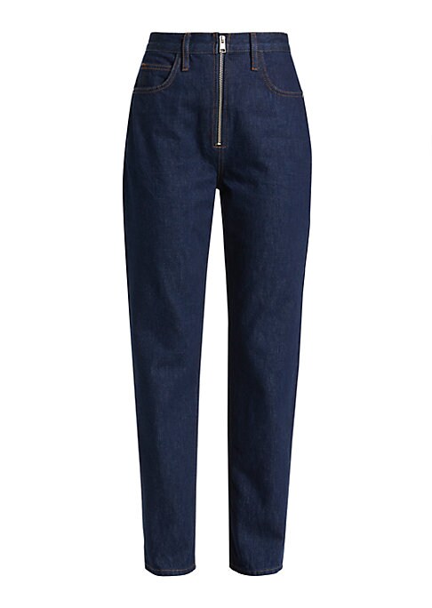 Tapered Zip Jeans