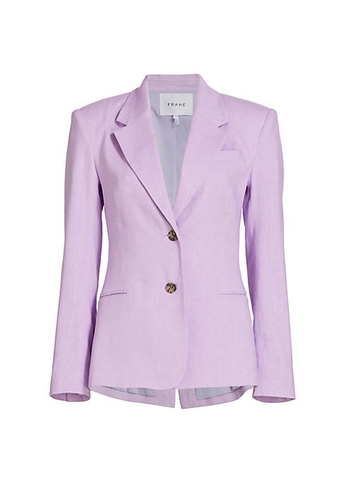 Chic Linen Tailored Blazer