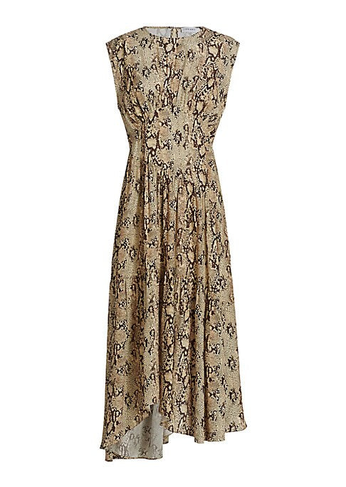 Wild Silk Midi-Dress