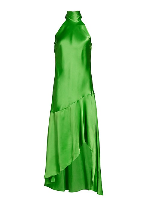 Silk Chic High-Low Dress