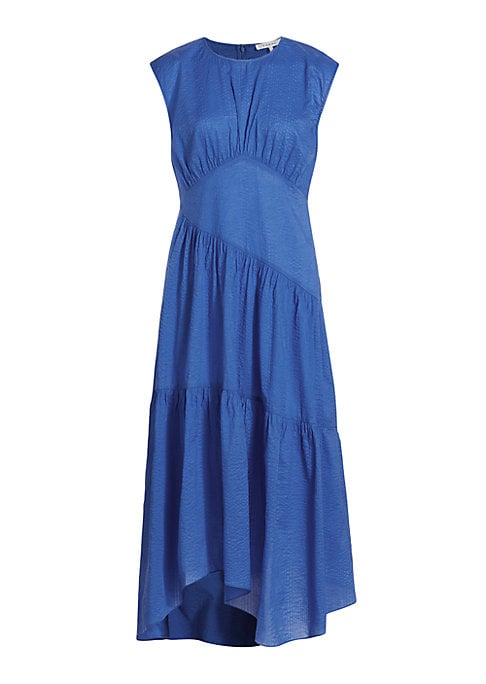 Asymmetrical Cotton Midi Dress
