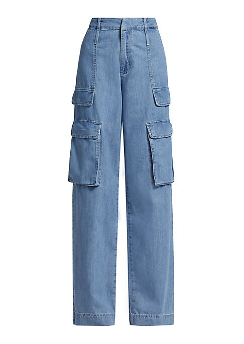 Cargo Style Denim Trousers
