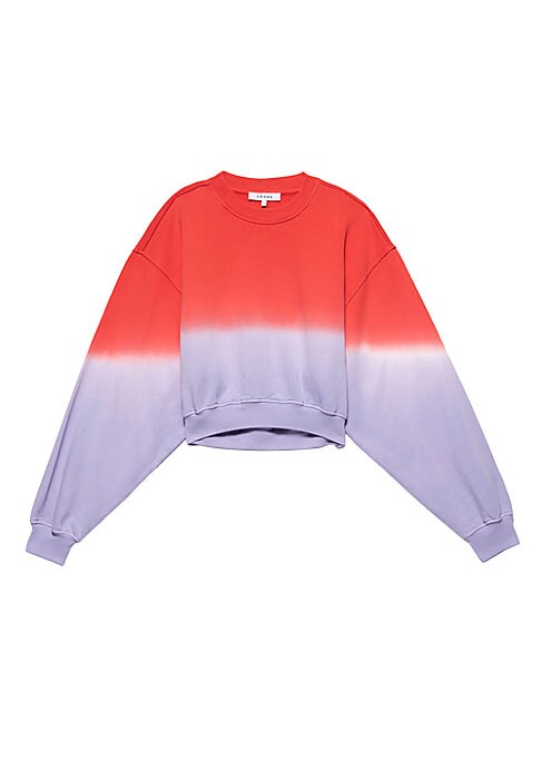 Color-Blend Cropped Hoodie