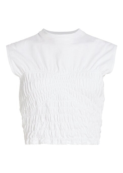 Corset-Style Cotton Tee