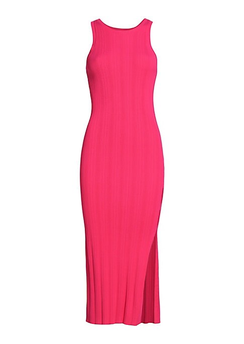 Sleek Ribbed Midi Dress