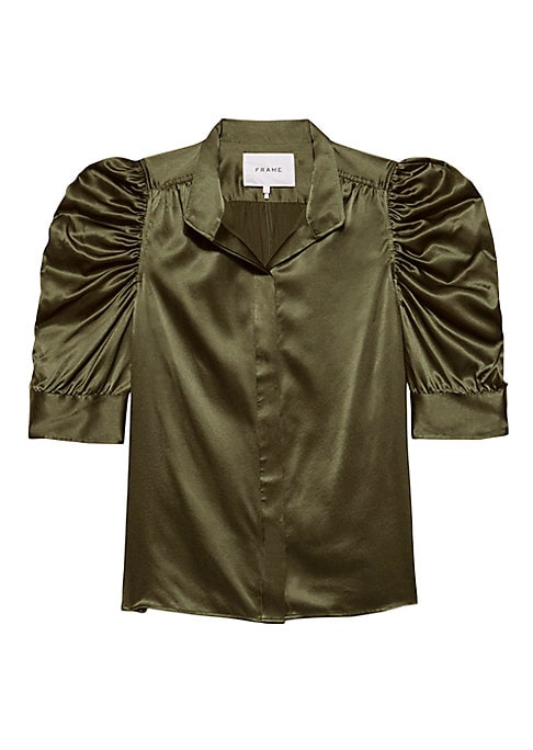 Lustrous Puff Sleeve Top