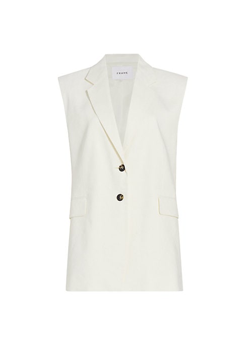 Chic Linen Layering Vest