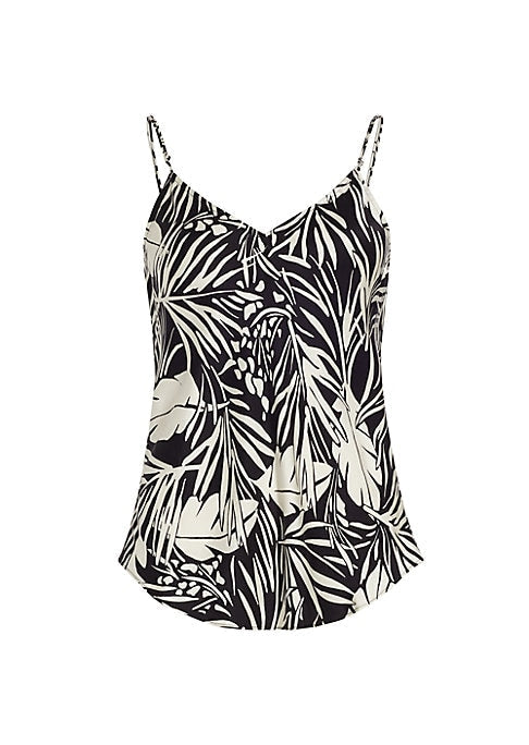 Luxe Palm Silk Top