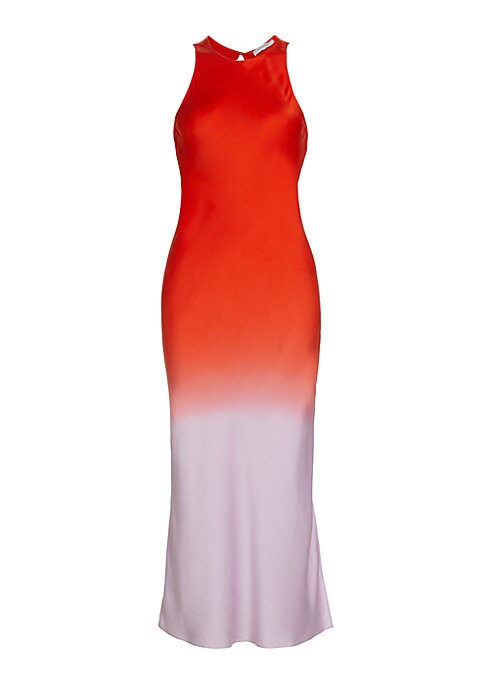 Silk Gradient Midi Dress