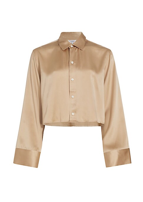 Lustrous Satin Crop Top