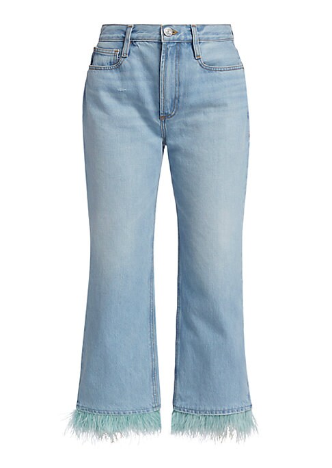 Feathered Flare Jeans