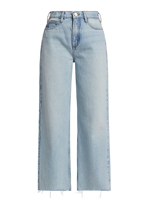 Frayed Wide-Leg Denim