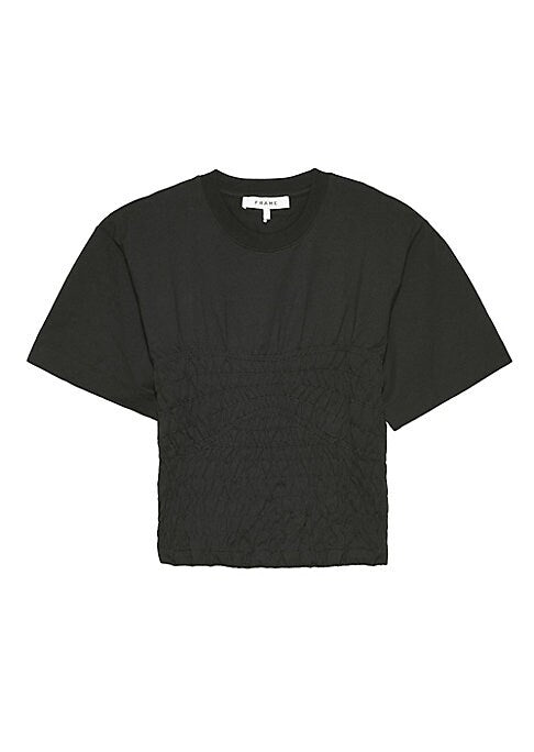 Corset-Style Smocked Tee