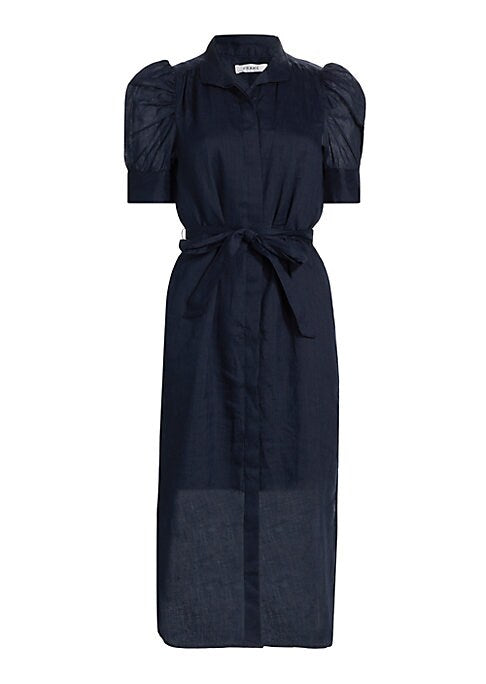 Puff Sleeve Midi Dress