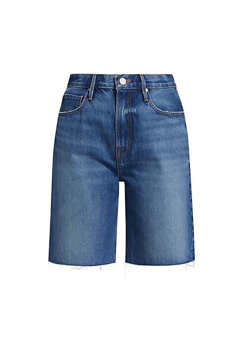 Sleek High-Waist Denim Shorts