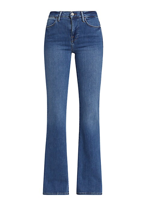 Flare Stretch Denim Trousers
