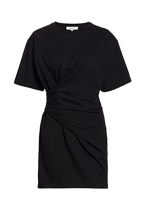 Chic Draped Knit Dress