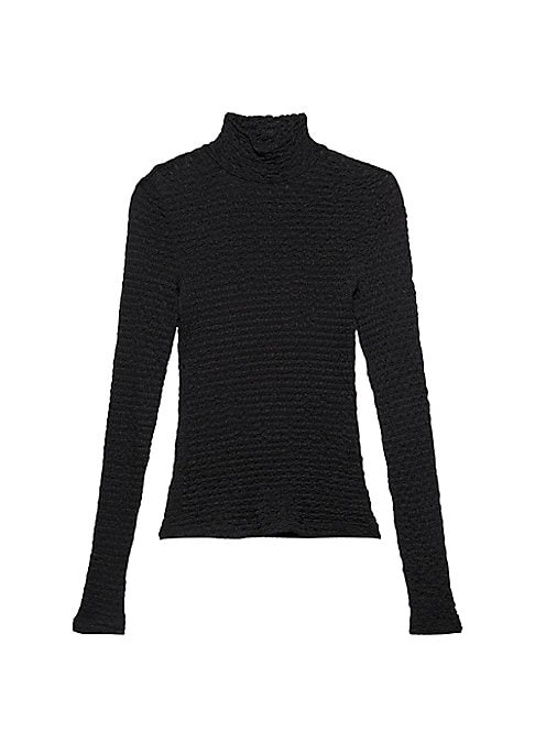 Lace Turtleneck Top