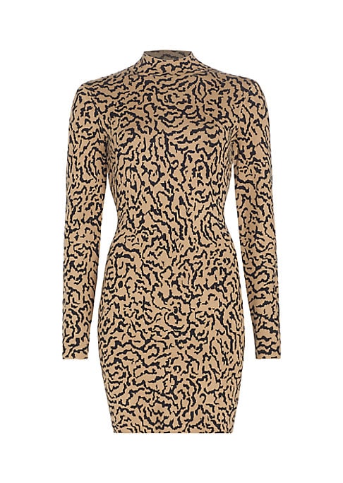 Chic Printed Sweaterdress