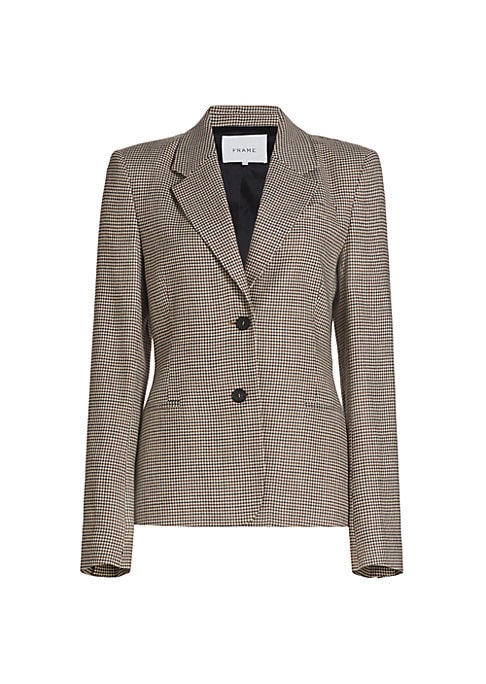 Chic Houndstooth Blazer