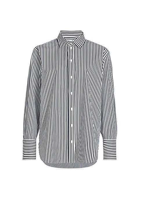 Chic Striped Button-Up