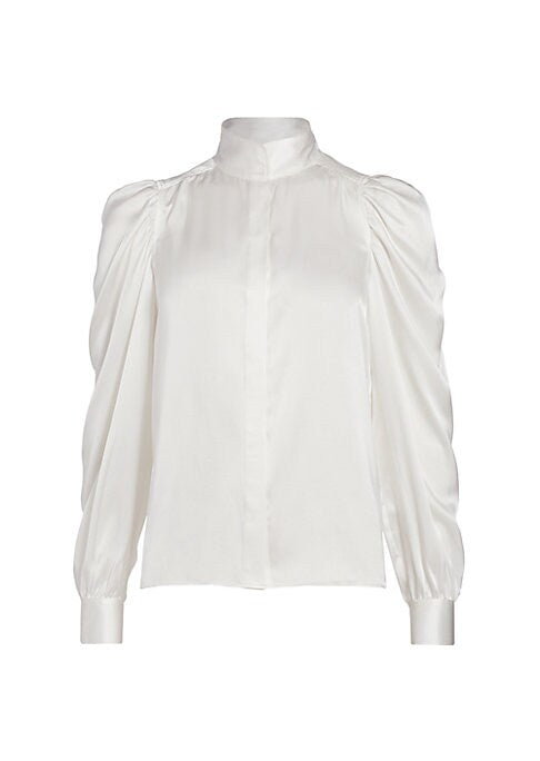 Silken Puff Sleeve Top