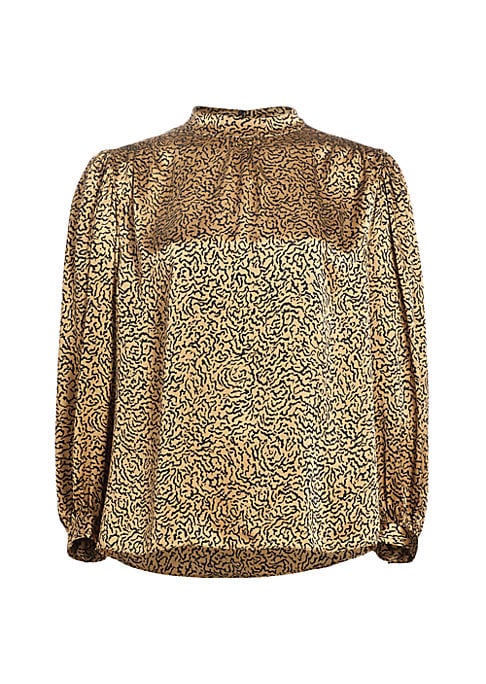 Silken Balloon Blouse