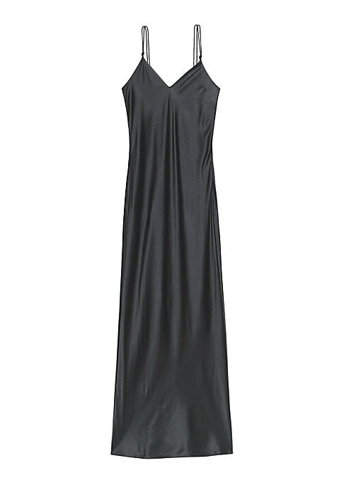 Lustrous Spaghetti Silk Dress
