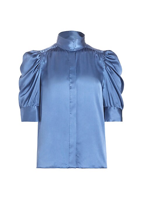 Elegant Silk Puff Top